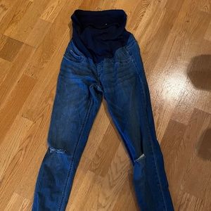 H&M maternity ripped skinny jeans